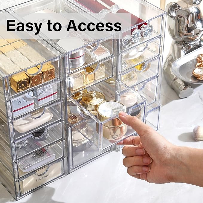 Prsildan Acrylic Drawer Makeup Organizer - Image 7