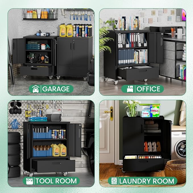 Metal Garage Storage Cabinet - Image 6
