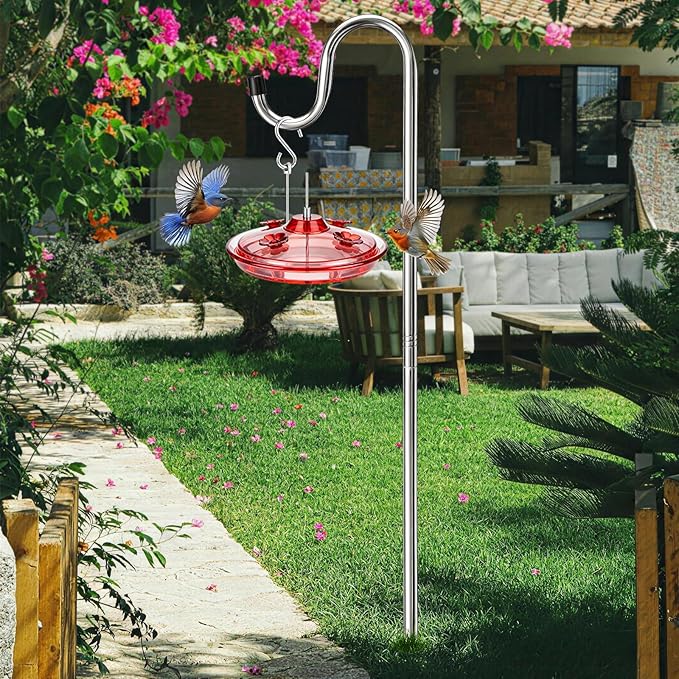 COCONUT 78 Inch Shepherds Hook for Bird Feeder, 5/8 Inch Width Heavy Duty - Image 2