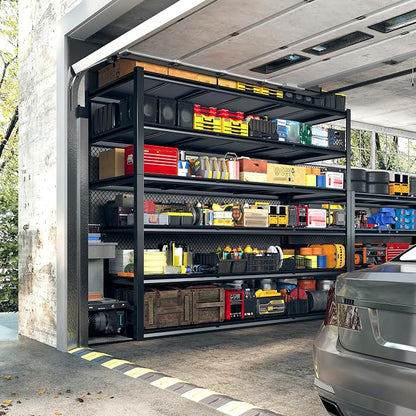 REIBII 60 "W Storage Shelves Heavy Duty, 6 Tier Garage Shelving, 3500 LBS - Image 2