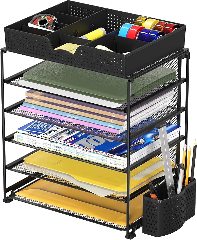 Simple Houseware 5-Tier Document File Tray - Image 8