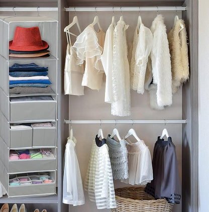 Simple Houseware 6 Shelf Hanging Closet Organizer - Image 7