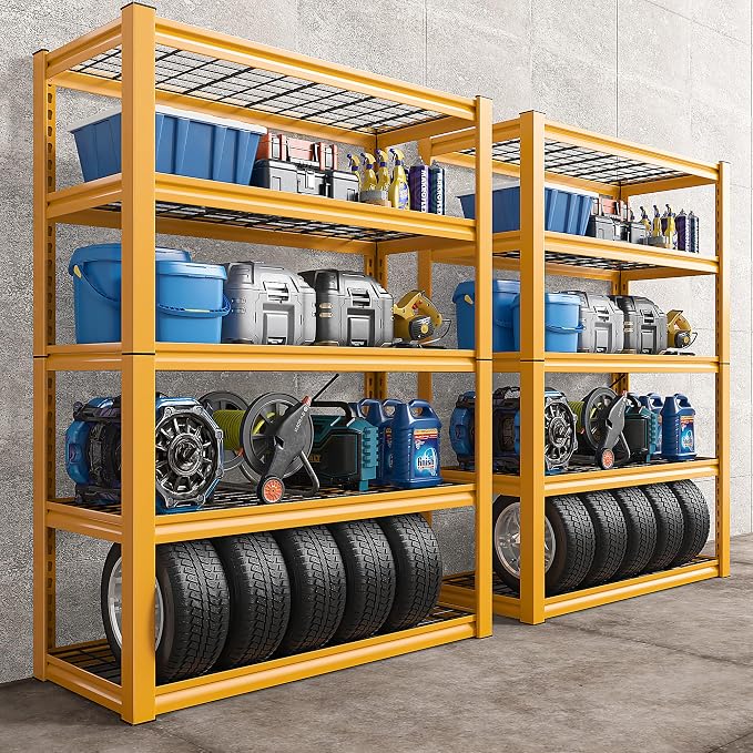 REIBII Storage Shelves 40''W Garage Shelving Heavy Duty Metal Shelving 2000LBS by REIBII