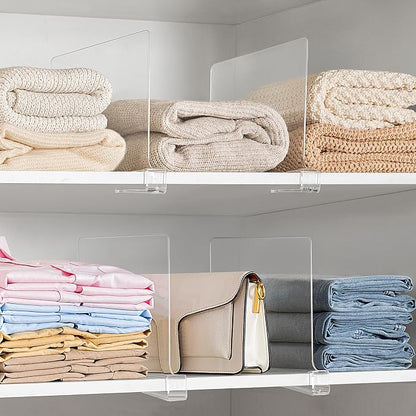 18 Pack 12 Inches Clear Shelf Dividers - Image 7