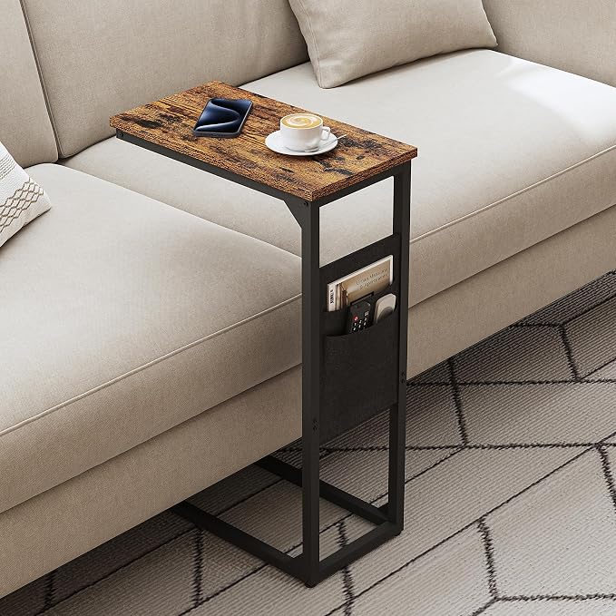 TUTOTAK C Shaped End Table, Side Table - Image 2