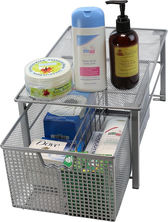 Deco Brothers Stackable Pull Out Cabinet Sliding Basket - Image 6