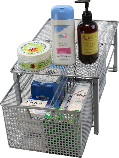 Deco Brothers Stackable Pull Out Cabinet Sliding Basket - Image 6