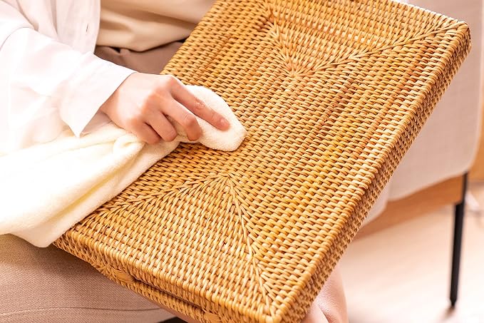 Hand-Woven Rattan Serving Tray - Image 6