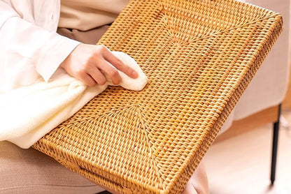 Hand-Woven Rattan Serving Tray - Image 6