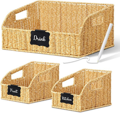Wicker Baskets for Organizing, Kitchen Counter by Unknown
