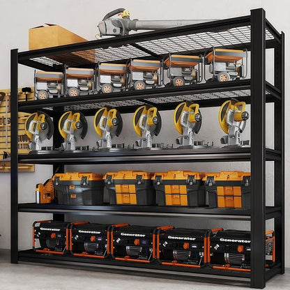 62" W x 24" D x 84" H Garage Shelving Heavy Duty Metal Shelving 3500LBS Storage - Image 2