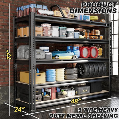 Durstruct 48" W Garage Shelving Heavy Duty 3100LBS Storage Shelves | Adjustable - Image 2