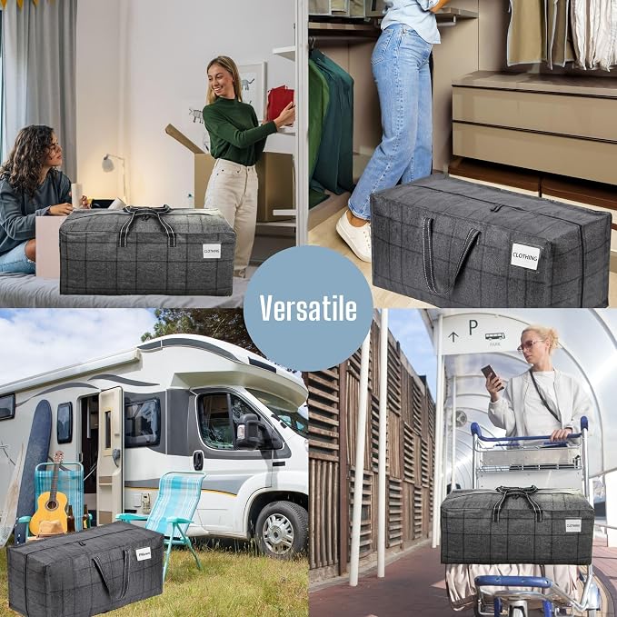 VENO 10 Pack Moving Bags w/Backpack Straps, Heavy Duty, Moving Boxes Alternative - Image 6
