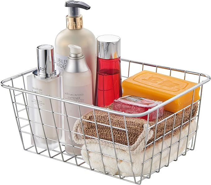 JUNCHU CHERRY Wire Kitchen Storage Basket 4 Packs, Perfect Pantry Organization - Image 4