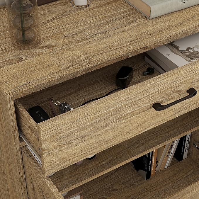 Panana Wooden Cabinet 1 Drawer and 2 Doors Storage Cupboard Coffee Bar - Image 6