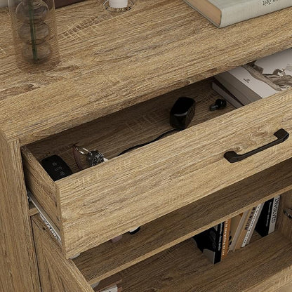 Panana Wooden Cabinet 1 Drawer and 2 Doors Storage Cupboard Coffee Bar - Image 6
