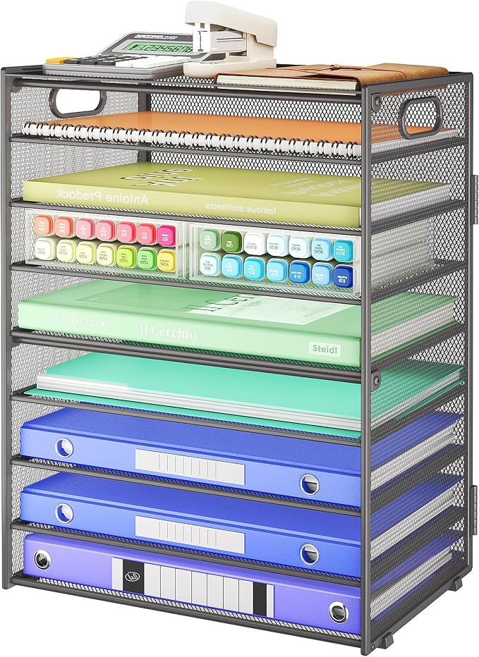 SUBEKYU 9 Tier Paper Organizer for Desk by SUBEKYU