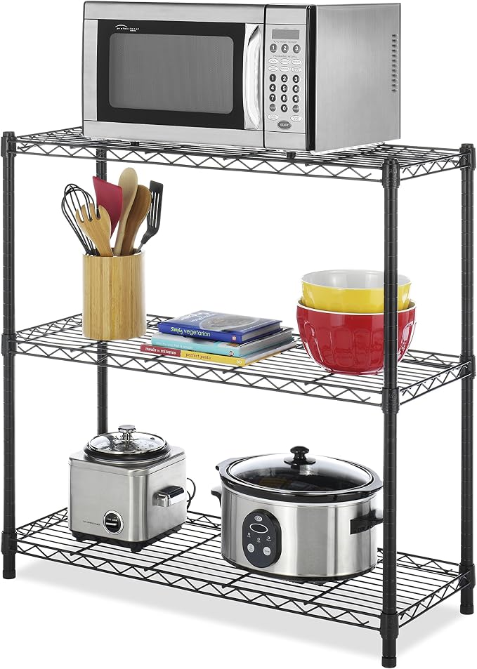 Whitmor 3 Tier Shelving Unit, Metal Storage Shelves, 400 lbs Capacity per Shelf - Image 5