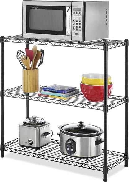 Whitmor 3 Tier Shelving Unit, Metal Storage Shelves, 400 lbs Capacity per Shelf - Image 5