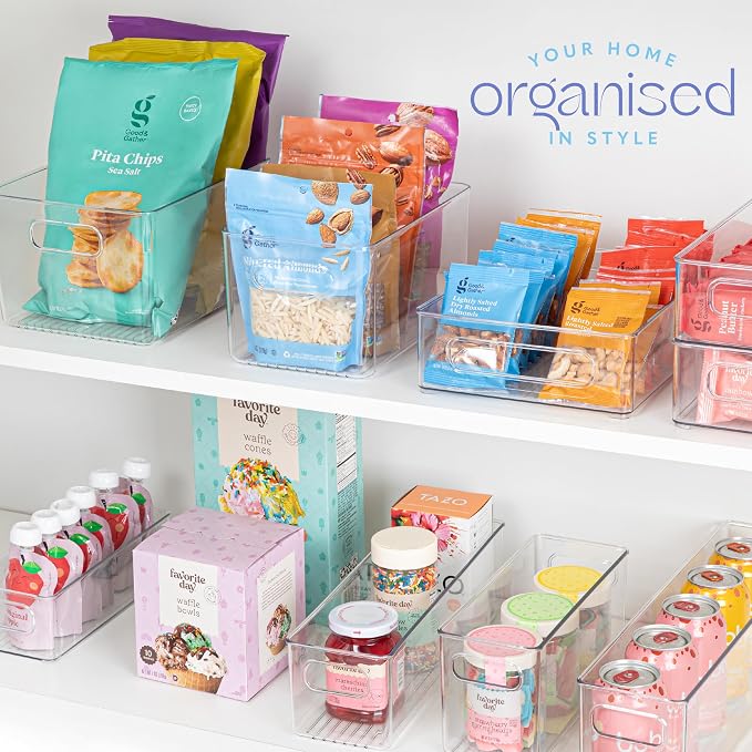 primebox Plastic Food Storage 4 Pack Clear Container Bin - Image 8