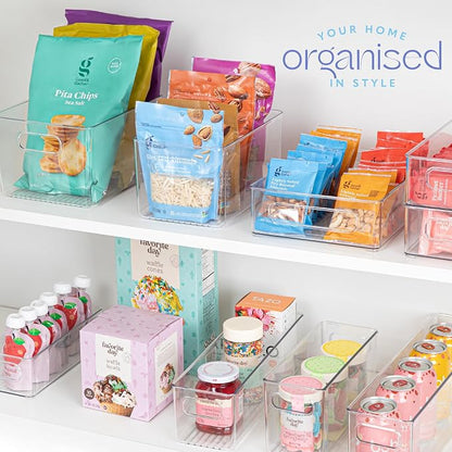primebox Plastic Food Storage 6 Pack Clear Container Bin - Image 7