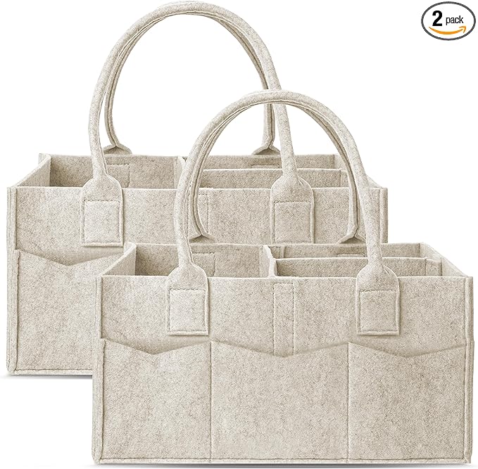 Cute Castle 2 Pack Diaper Caddy Organizer by Cute+Castle