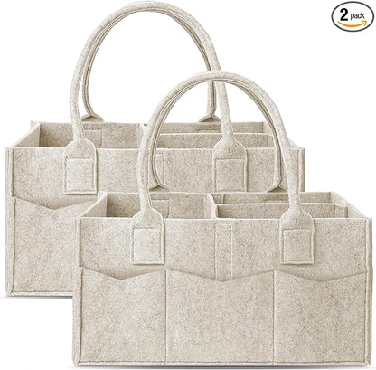 Cute Castle 2 Pack Diaper Caddy Organizer by Cute+Castle