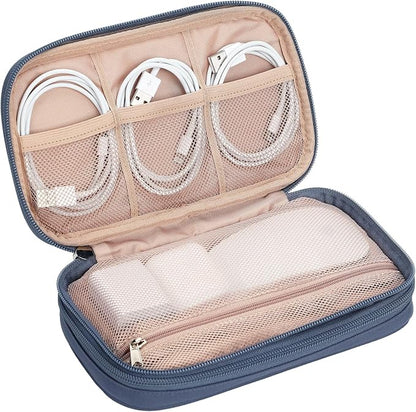 NISHEL Travel Cord Organizer Case, Double Layers Tech Electronic Bag, Essentials - Image 5