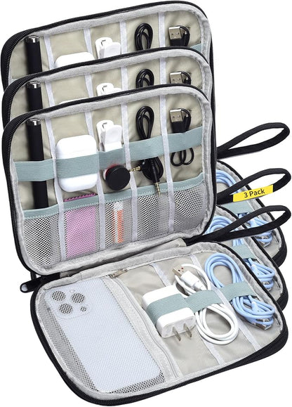 3 Pack Electronics Travel Organizer Case by Unknown