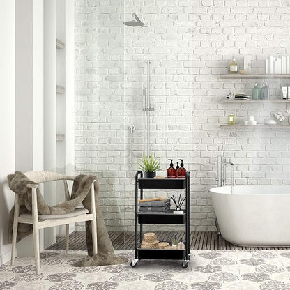 CAXXA 3-Tier Rolling Metal Storage Organizer - Image 4