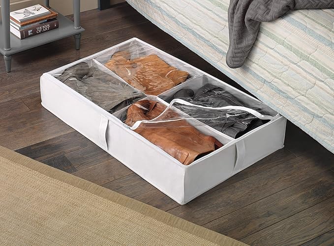 Whitmor Underbed Boot Bag, 4 Section - Image 2