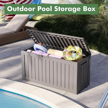 Outdoor Storage Box, Resin Deck Boxes Indoor and outdoor, Waterproof Storage - Image 7
