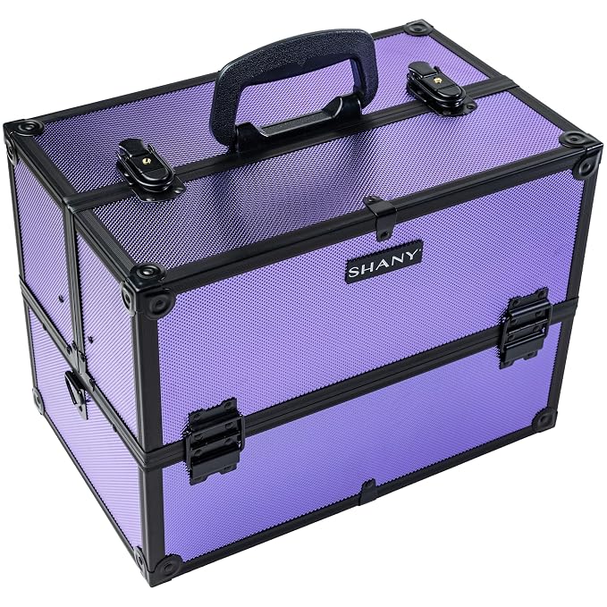 SHANY Essential Pro Makeup Train Case Cosmetic Box Portable Makeup Case - Image 6