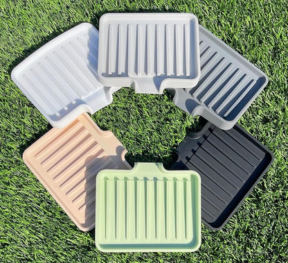 Happitasa Silicone Soap Dish Tray and Sponge Holder - Image 5