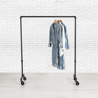 William Roberts Vintage Industrial Heavy Duty Hanging Rod Garment Rolling - Image 3