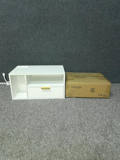 Veegle White Floating Nightstand - Image 7