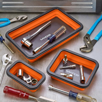 SANDOR Collapsible Magnetic Parts Tray Set - Image 5