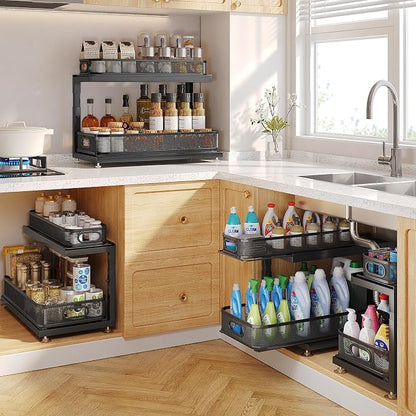1 Pack Under Sink Storage Organizer - Image 7