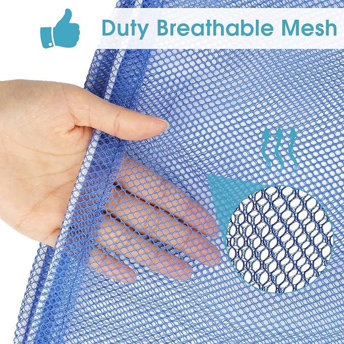2 Pack Mesh Laundry Bags, 23 x 34 Inches Heavy Duty Mesh Laundry Bag, Large - Image 2