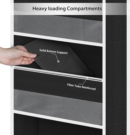 Univivi 6-Shelf Over Door Hanging Organizer Fabric Baby Door Storage - Image 5