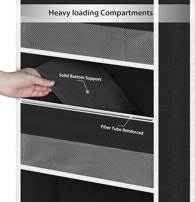 Univivi Fabric Over Door Hanging Organizer - Image 5