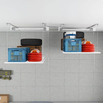 Overhead Garage Storage Rack 3x6 FT, Adjustable Ceiling Lift Storage System - Image 9