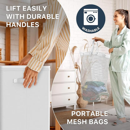 Simple Houseware Foldable Laundry Hamper Basket - Image 4