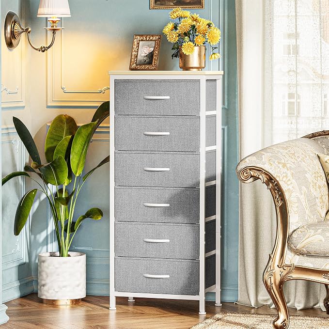 Huuger Tall Dresser for Bedroom, Stable 6 Drawer Dresser - Image 6