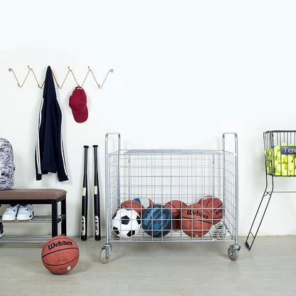 MyGift Professional Gym Metal Multi Sports Ball Storage Cart - Image 3