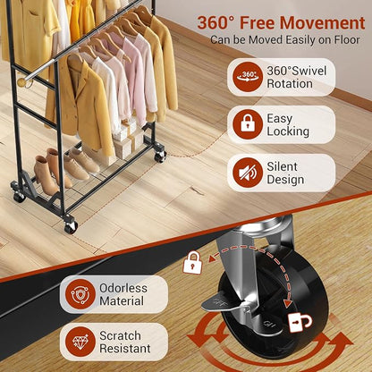 Rolling Garment Rack - Image 4