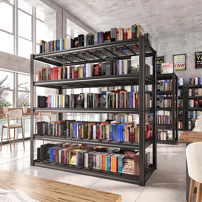 REIBII 48.2''W Garage Shelving Heavy Duty Metal Shelving 3000LBS Storage - Image 6