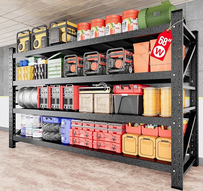 8000LBS Heavy Duty Garage Shelving Units, Metal Garage Shelves, Large Storage by SISESOL