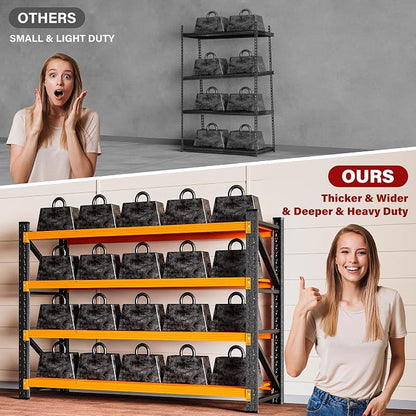 5000LBS Heavy Duty Garage Shelving Units, Large Storage Rack, Steel Shelf - Image 9