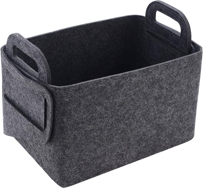 Storage Basket Felt Storage Bin Collapsible& Convenient Box Organizer by Unknown